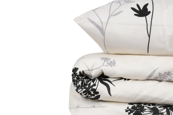 L'essentiel linge de maison Juego de funda de edredón doble Beige y Gris L'essentiel linge de maison Juego de funda de edredón doble Beige y Gris